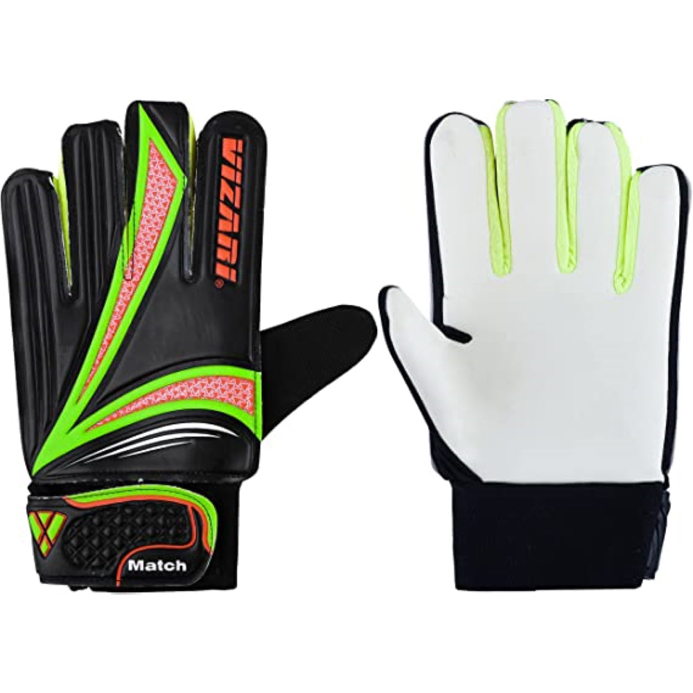 Junior Match Gloves-Black/Green - Vizari Sports