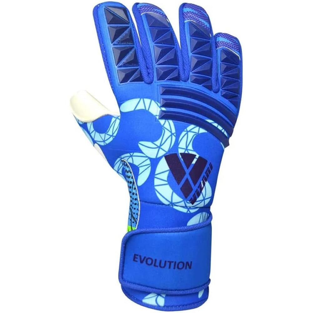 Evolution Soccer Goalkeeper Gloves-Navy/Sky Blue