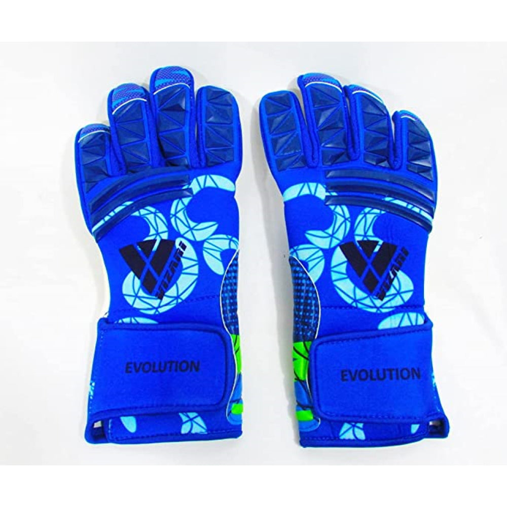 Evolution Soccer Goalkeeper Gloves-Navy/Sky Blue