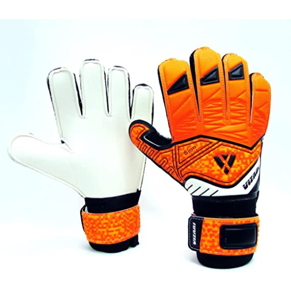 Sion Soccer Goalkeeper Gloves-Orange/White - Vizari Sports