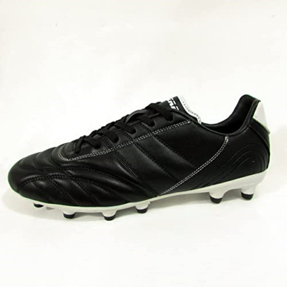 Classico Junior Firm Ground Soccer Shoes - Black/White