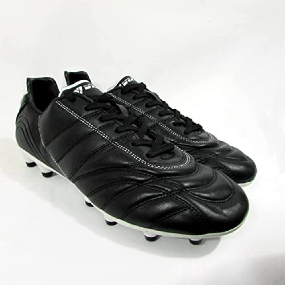 Classico Junior Firm Ground Soccer Shoes -Black/White - Vizari Sports