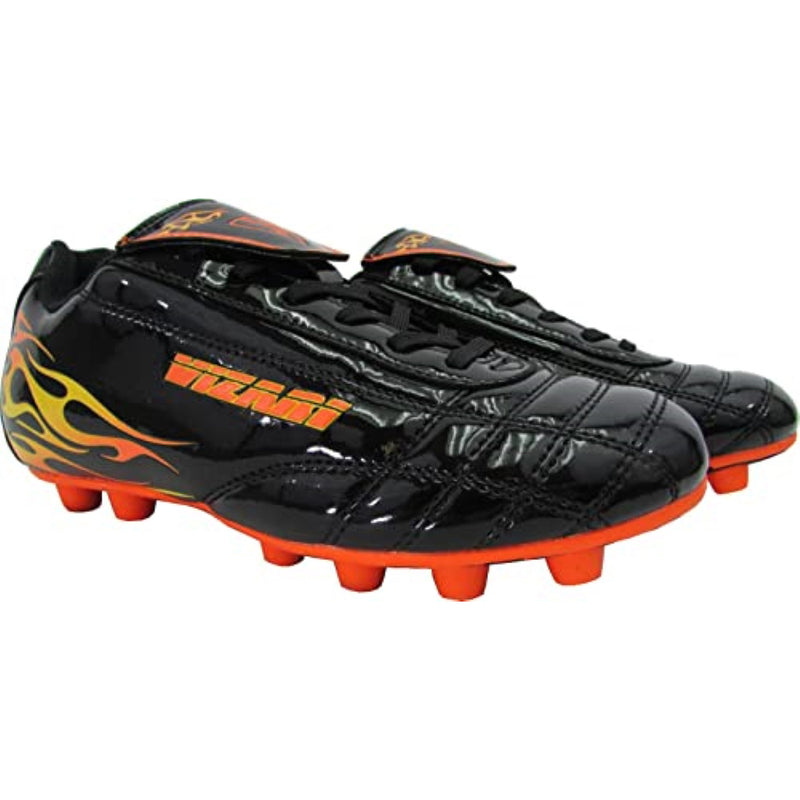 Blaze Firm Ground Soccer Shoes -Black/Orange - Vizari Sports