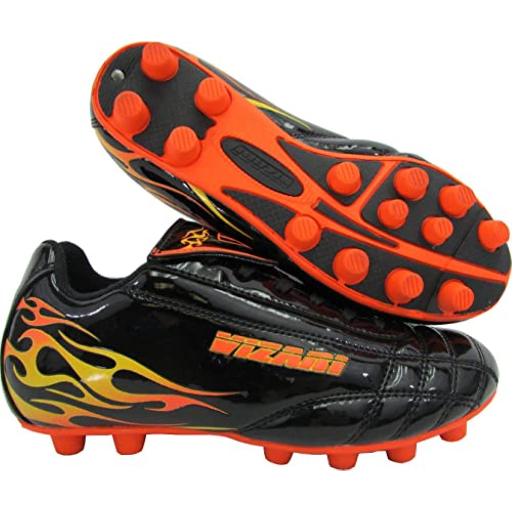 Blaze Firm Ground Soccer Shoes-Black/Orange
