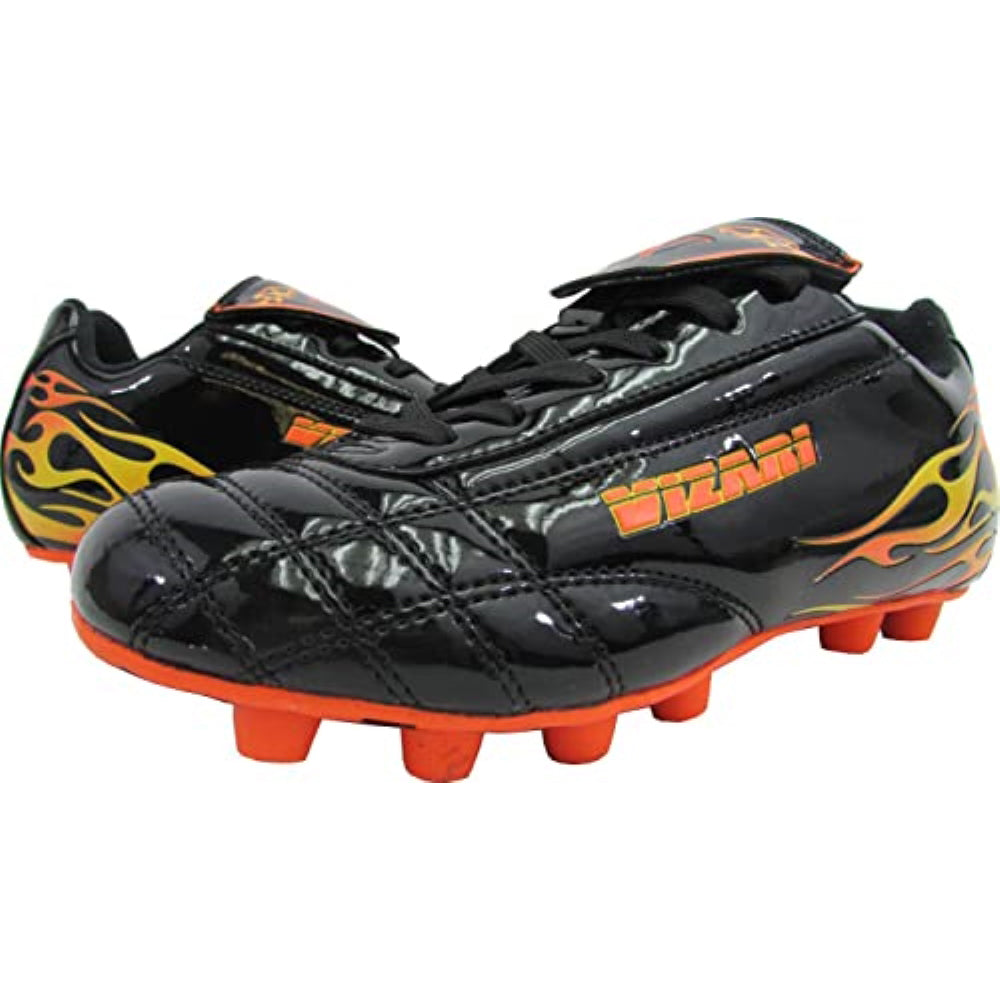 Blaze Firm Ground Soccer Shoes-Black/Orange