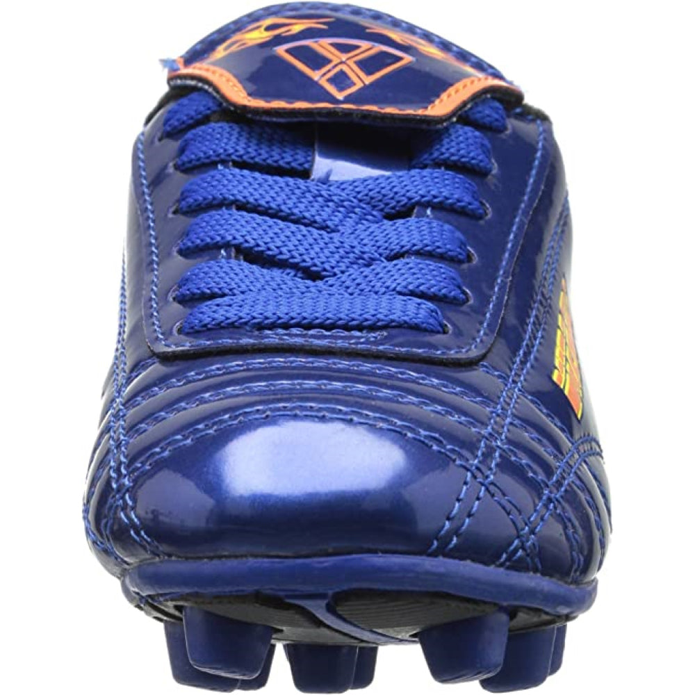 Blaze Firm Ground Soccer Cleats - Blue/Orange