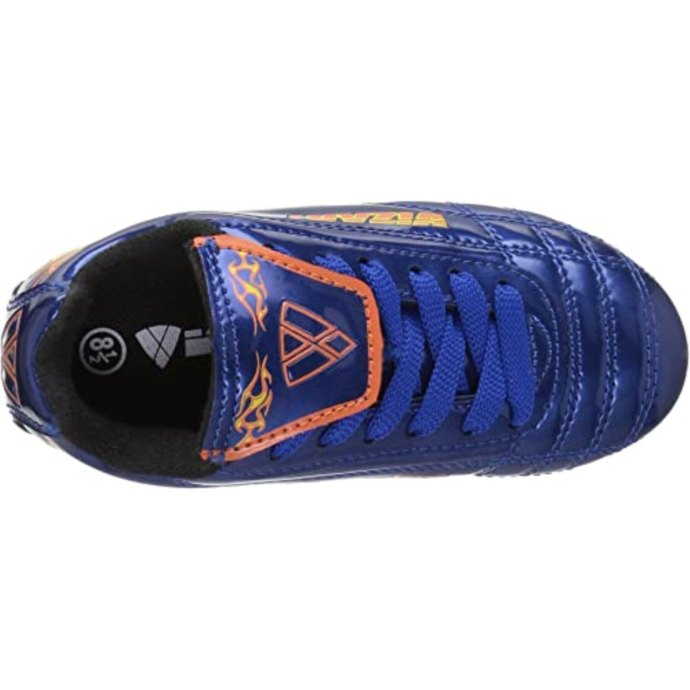 Blaze Firm Ground Soccer Cleats - Blue/Orange