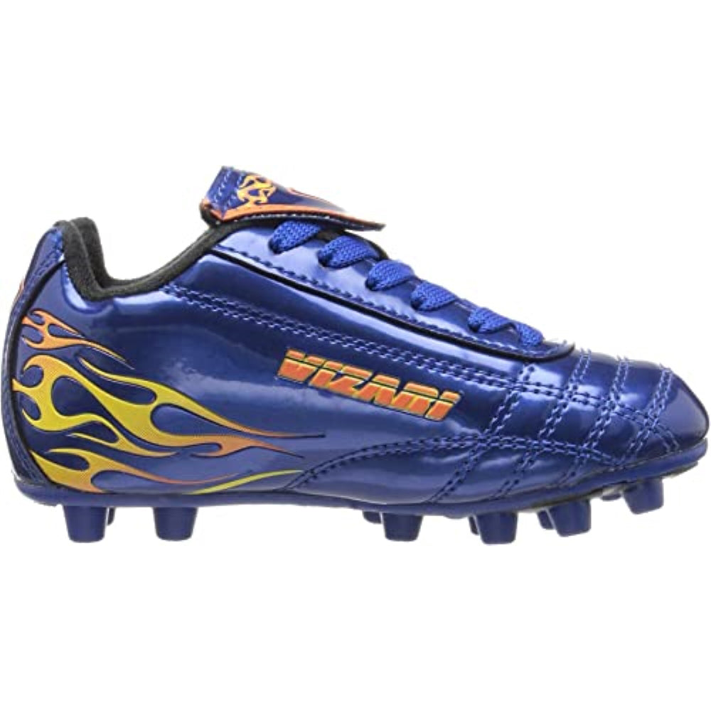 Blaze Firm Ground Soccer Cleats - Blue/Orange