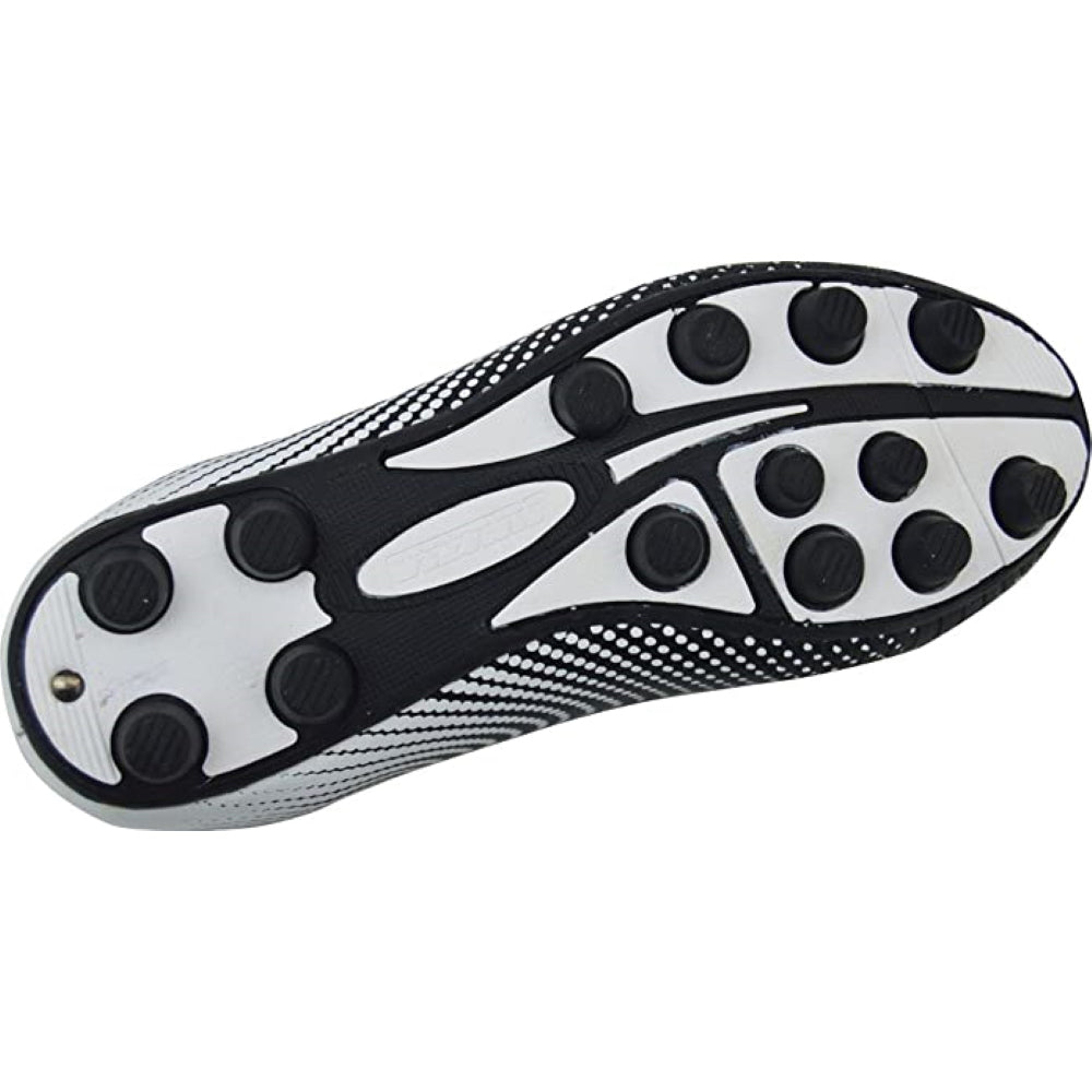 Youth Stealth Firm Ground Soccer Shoes -Black/White - Vizari Sports
