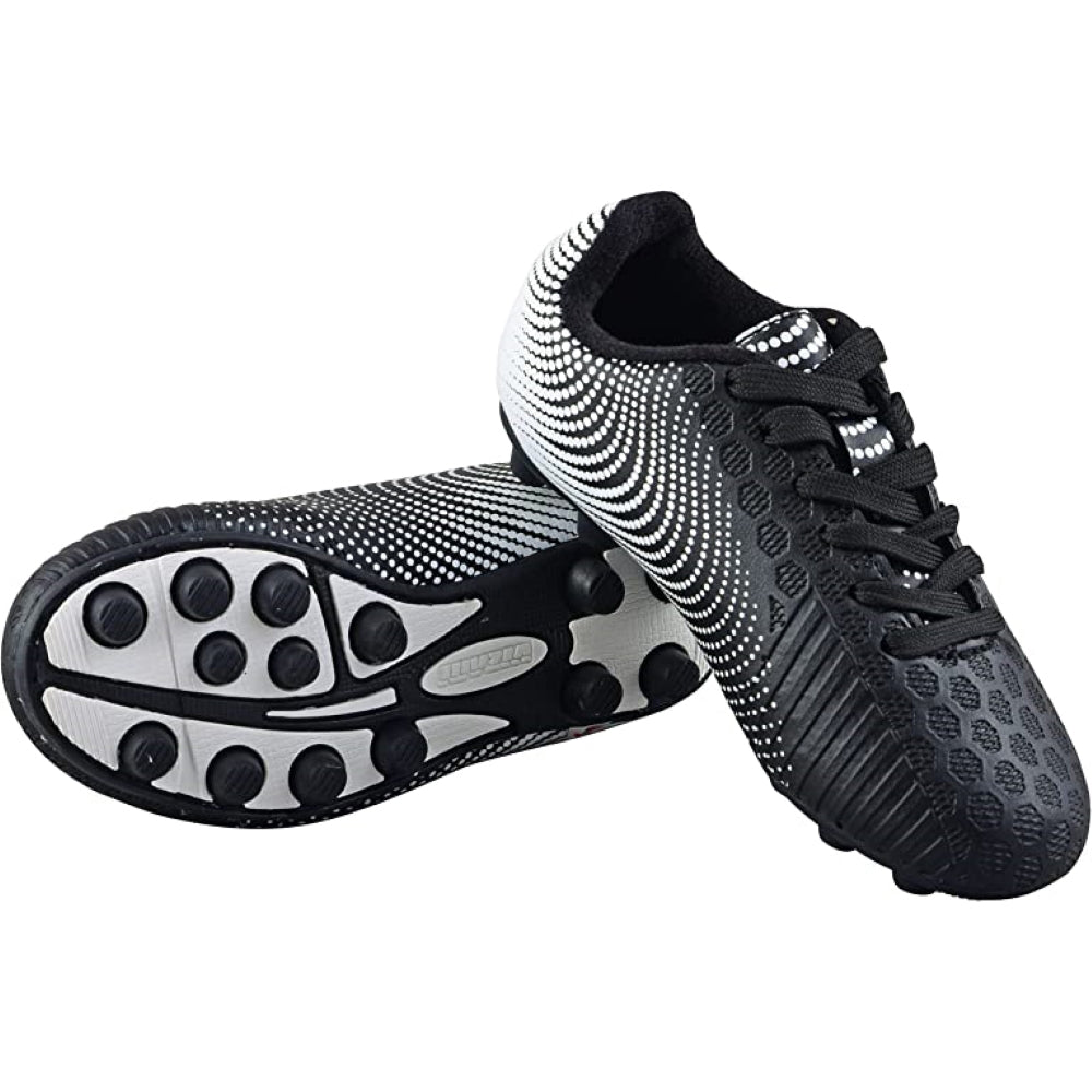 Stealth Firm Ground Soccer Shoes -Black/White - Vizari Sports