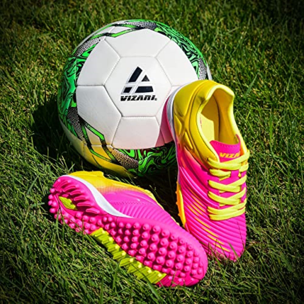 Liga Turf Soccer Shoes - Pink/Yellow - Vizari Sports