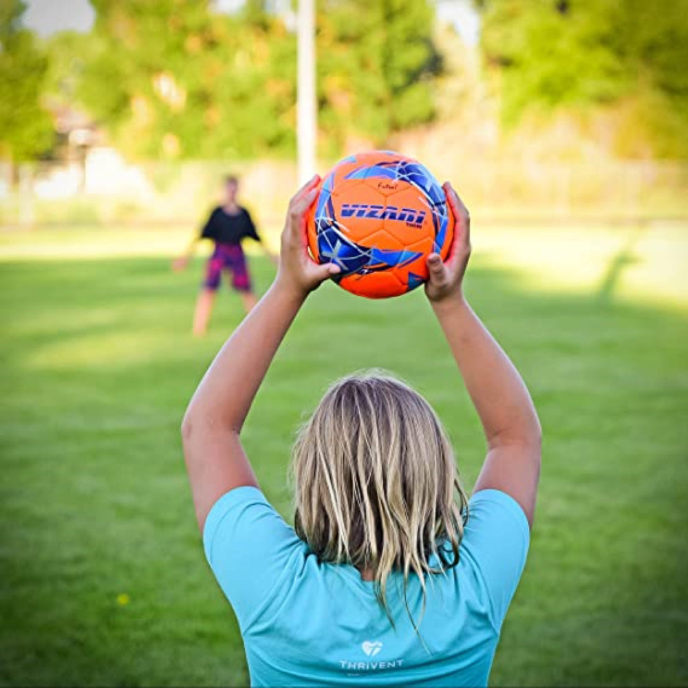 Tocar Premium Hand Stitched Soccer Ball - Rose Red - Vizari Sports