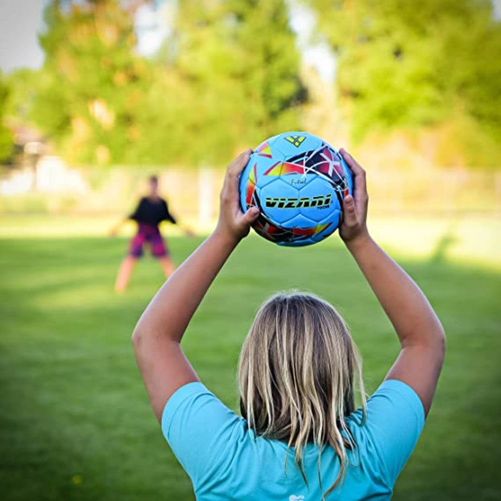 Tocar Premium Hand Stitched Soccer Ball - Zima Blue - Vizari Sports