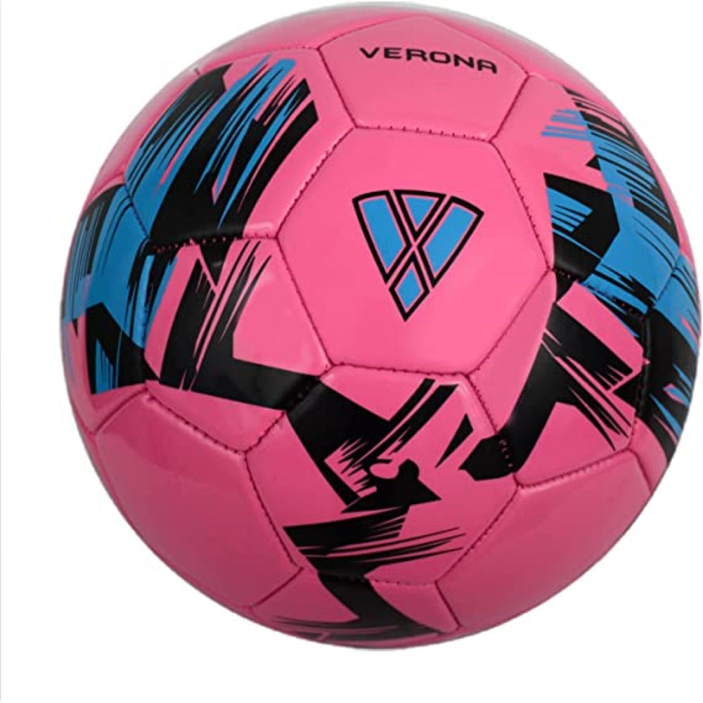Verona Soccer Ball-Pink/Black/Sky - Vizari Sports