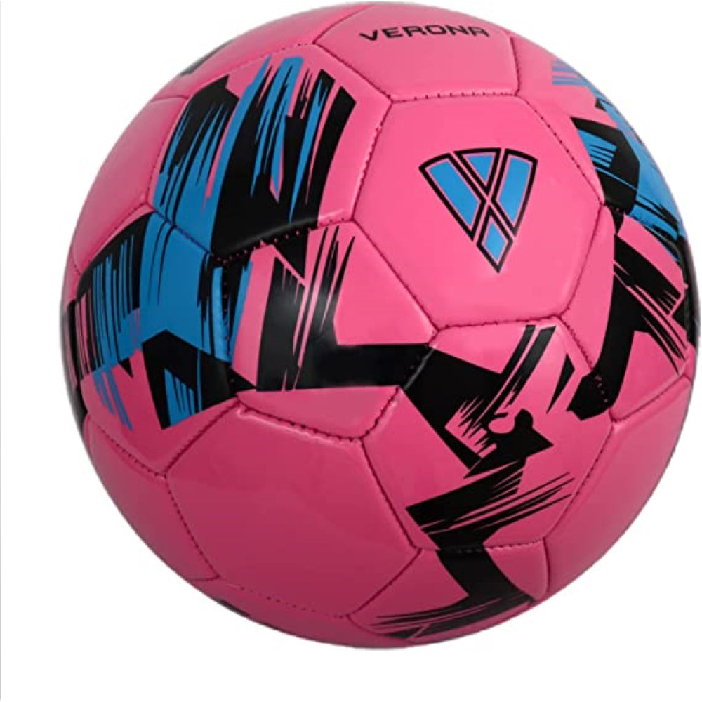 Verona Soccer Ball-Pink/Black/Sky - Vizari Sports
