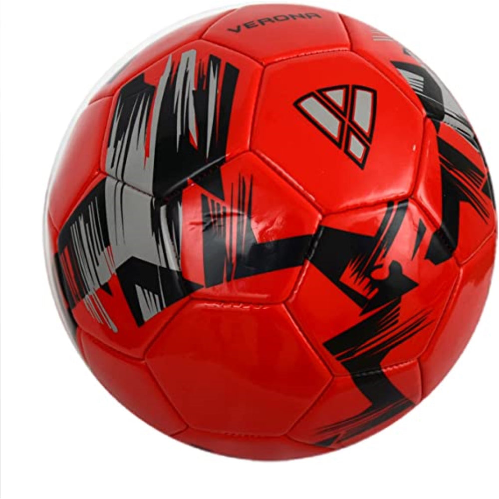 Verona Soccer Ball-Red/Black/Silver - Vizari Sports