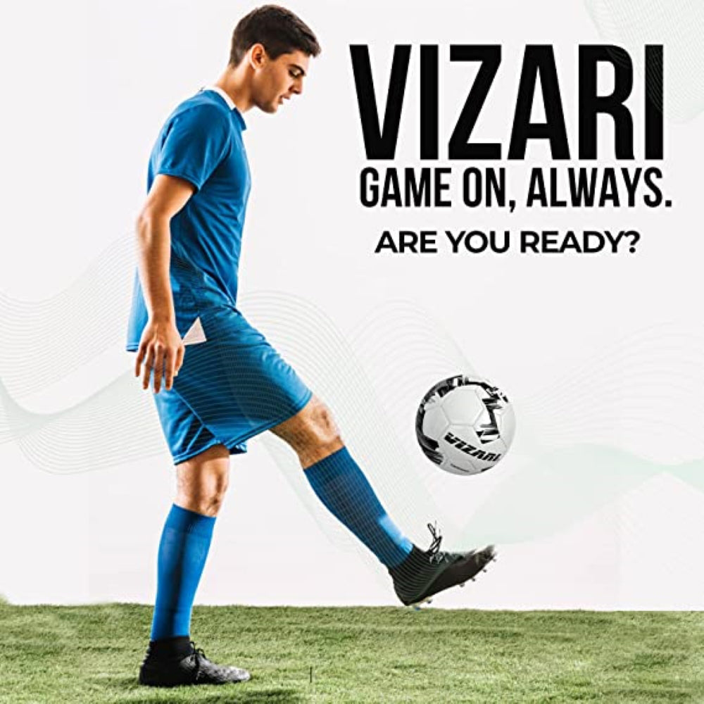 Verona Soccer Ball-White/Silver/Black - Vizari Sports