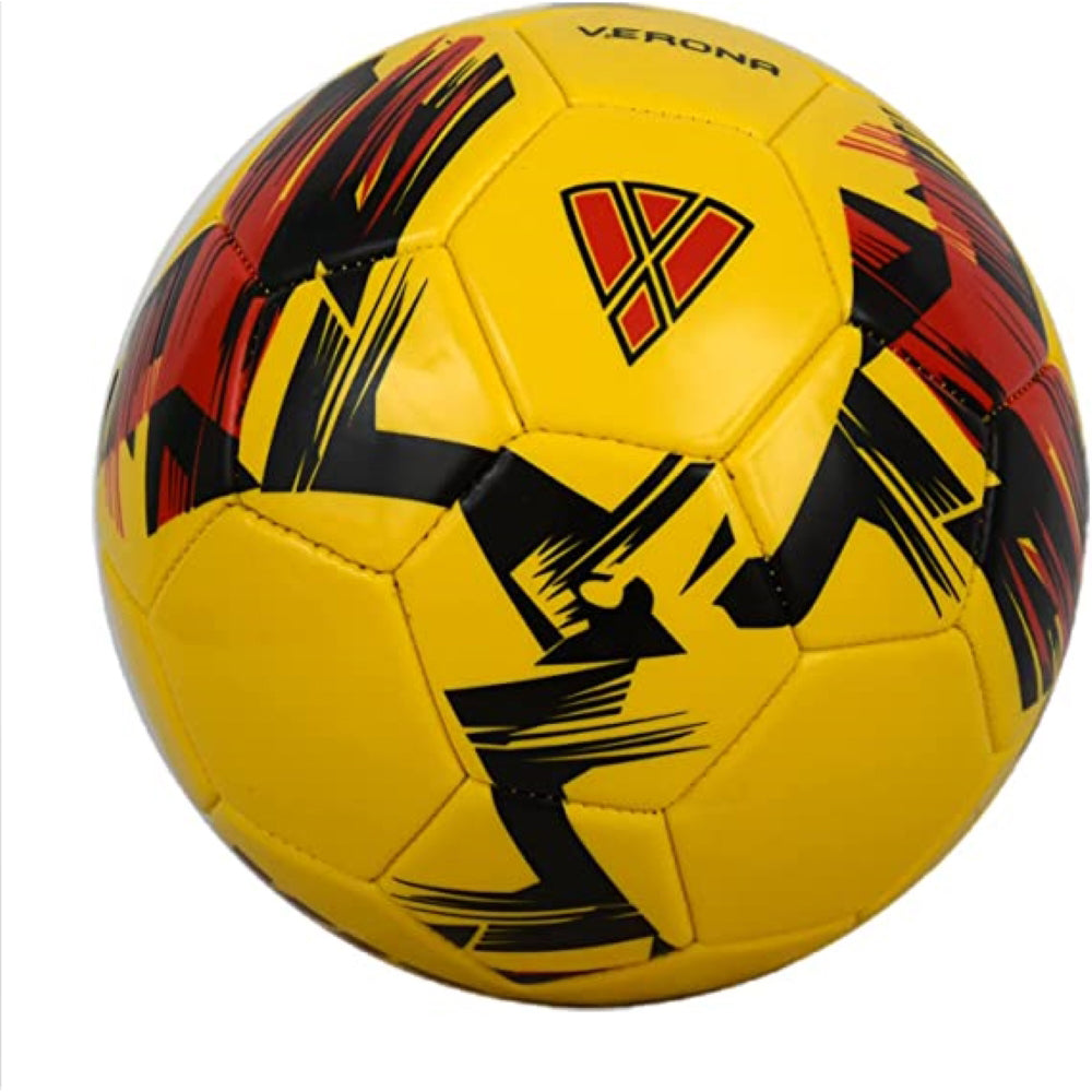 Verona Soccer Ball-Yellow/Black/Red - Vizari Sports
