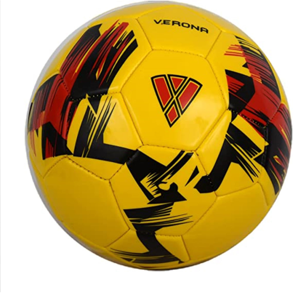 Verona Soccer Ball-Yellow/Black/Red - Vizari Sports