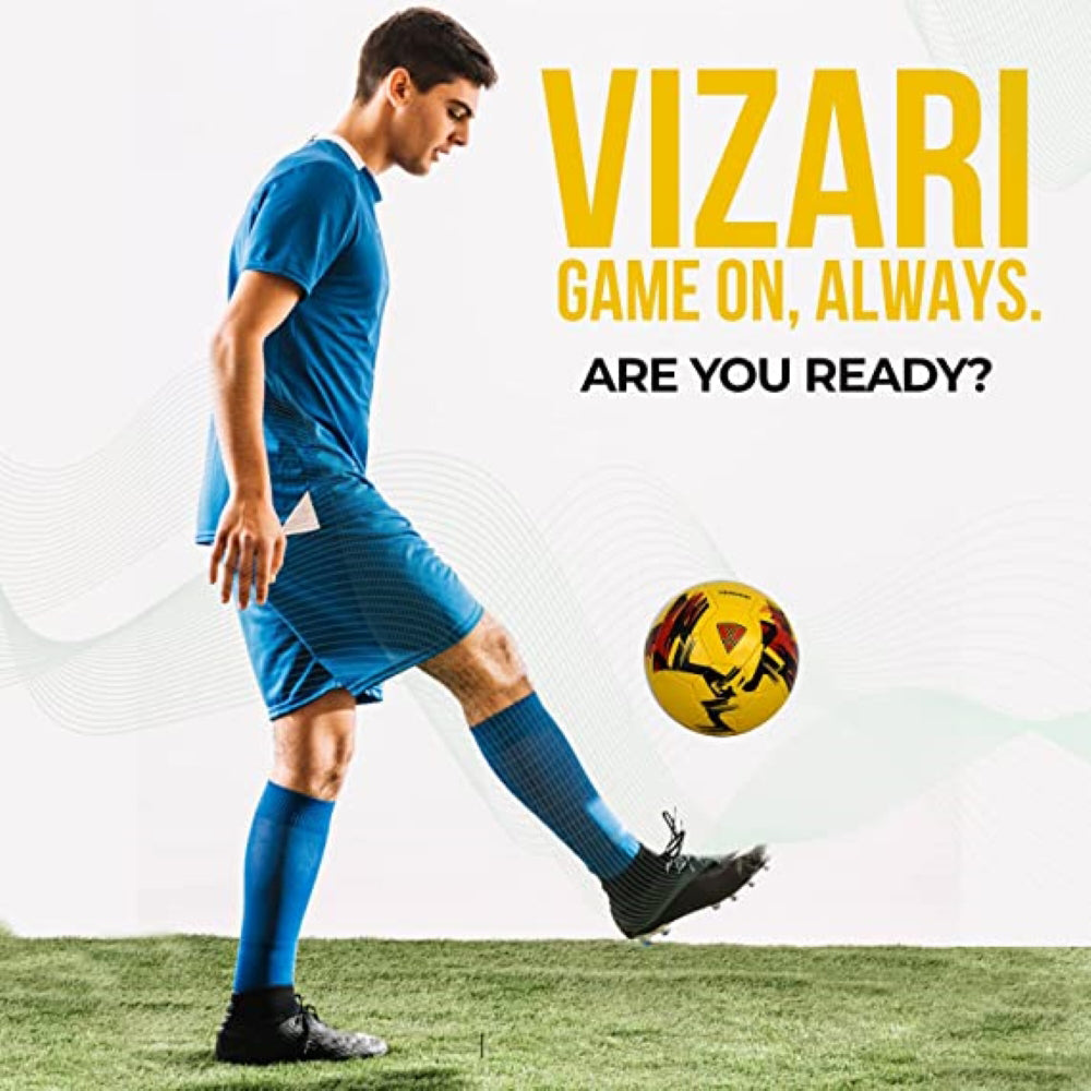 Verona Soccer Ball-Yellow/Black/Red - Vizari Sports