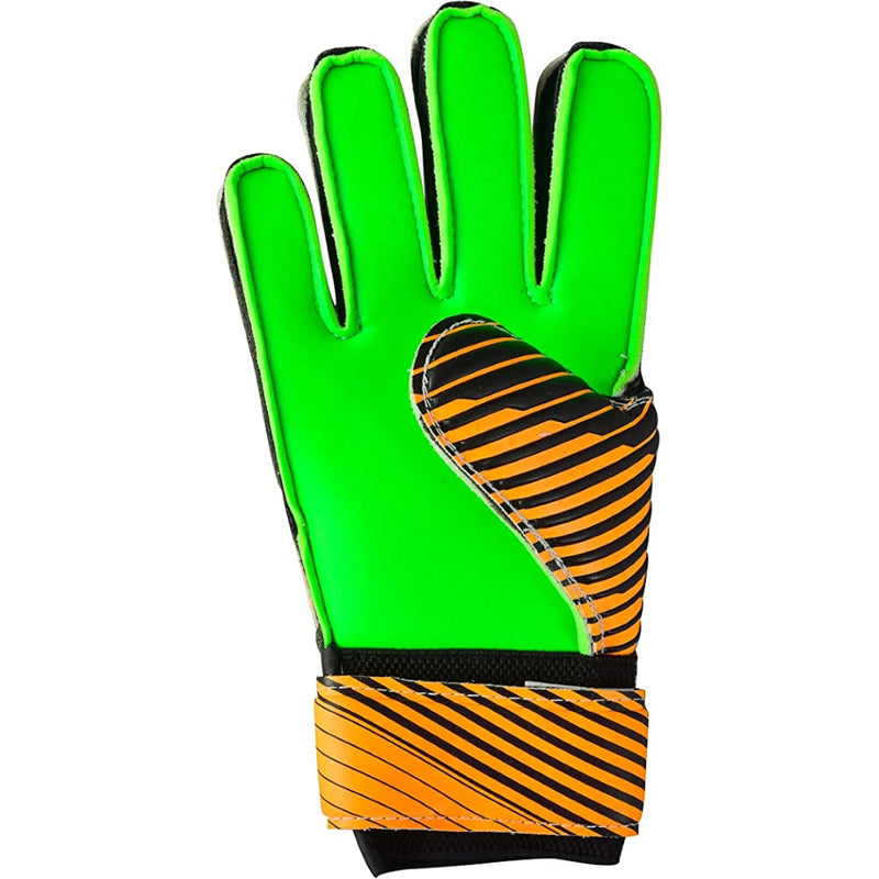 Saturn F.P. Goalkeeper Gloves w/ Finger Support-Green/Orange - Vizari Sports