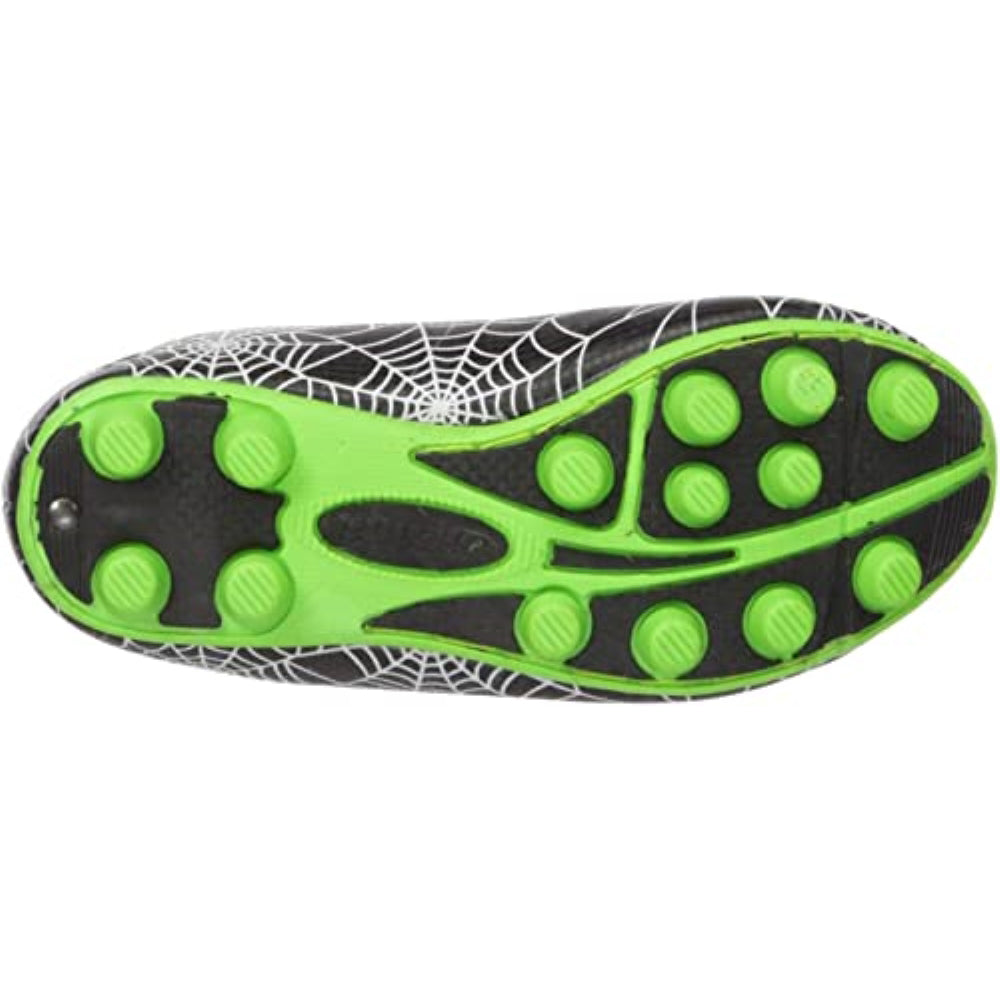 Spiderweb Firm Ground Soccer Cleats - Black/White/Green - Vizari Sports