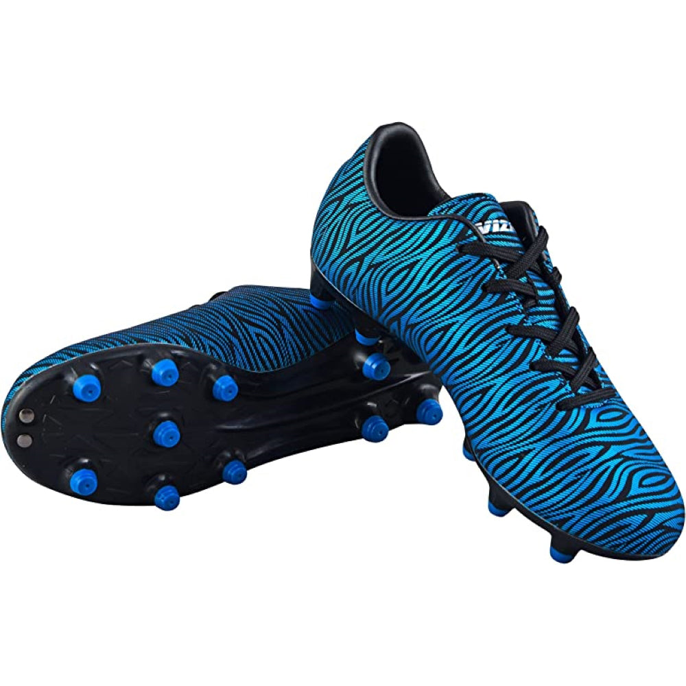 Teramo Firm Ground Soccer Shoes -Blue/Black - Vizari Sports