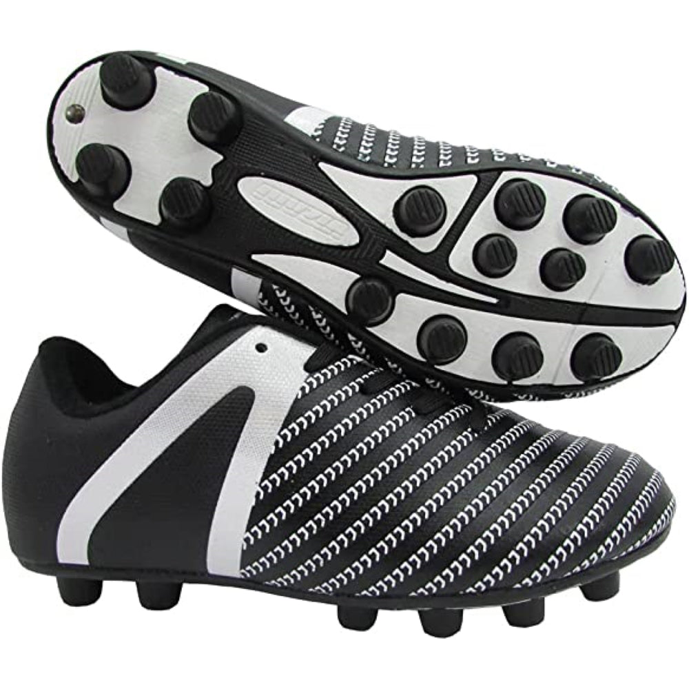 Impact Firm Ground Soccer Shoes -Black/White - Vizari Sports