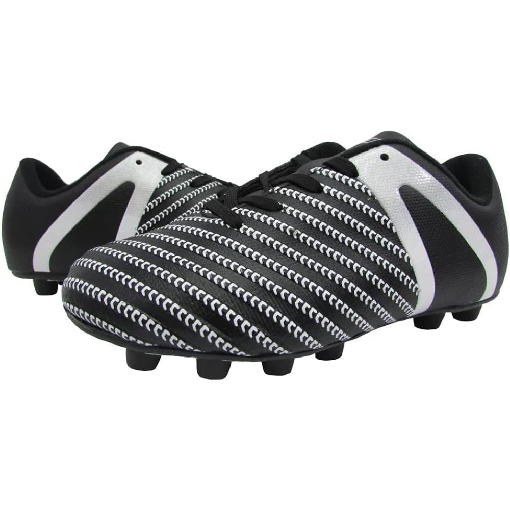 Impact Firm Ground Soccer Shoes -Black/White - Vizari Sports