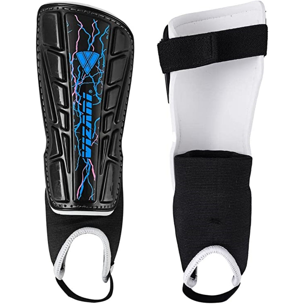 Zodiac Soccer Shin Guard with Detachable Ankle Protection-Black - Vizari Sports