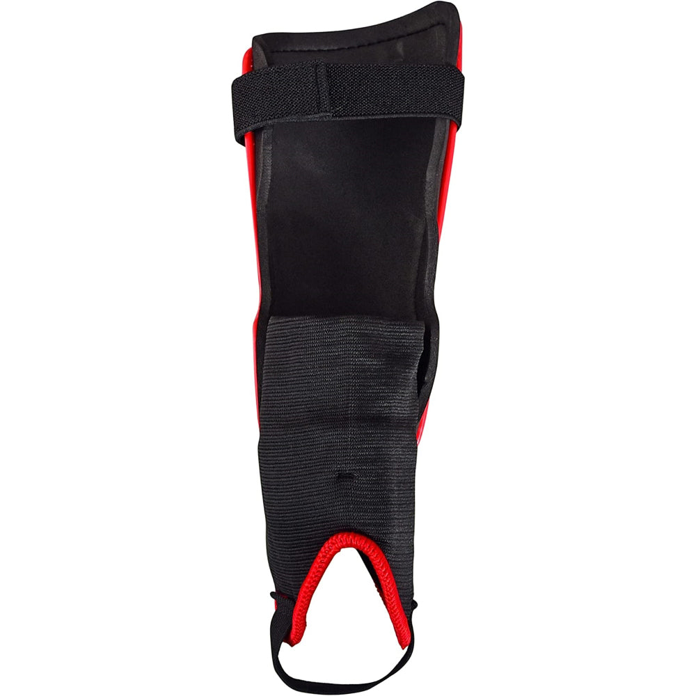 Zodiac Soccer Shin Guard with Detachable Ankle Protection-Red - Vizari Sports