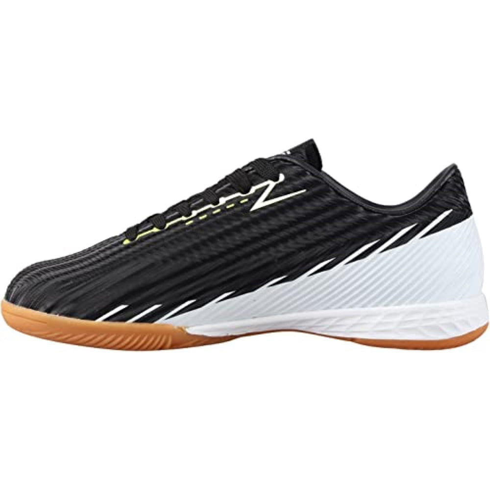 Vizari Unisex Kids Liga Indoor Soccer Shoes - Non-Marking Rubber Sole For Futsal (Blue/Black, Size 3.5)