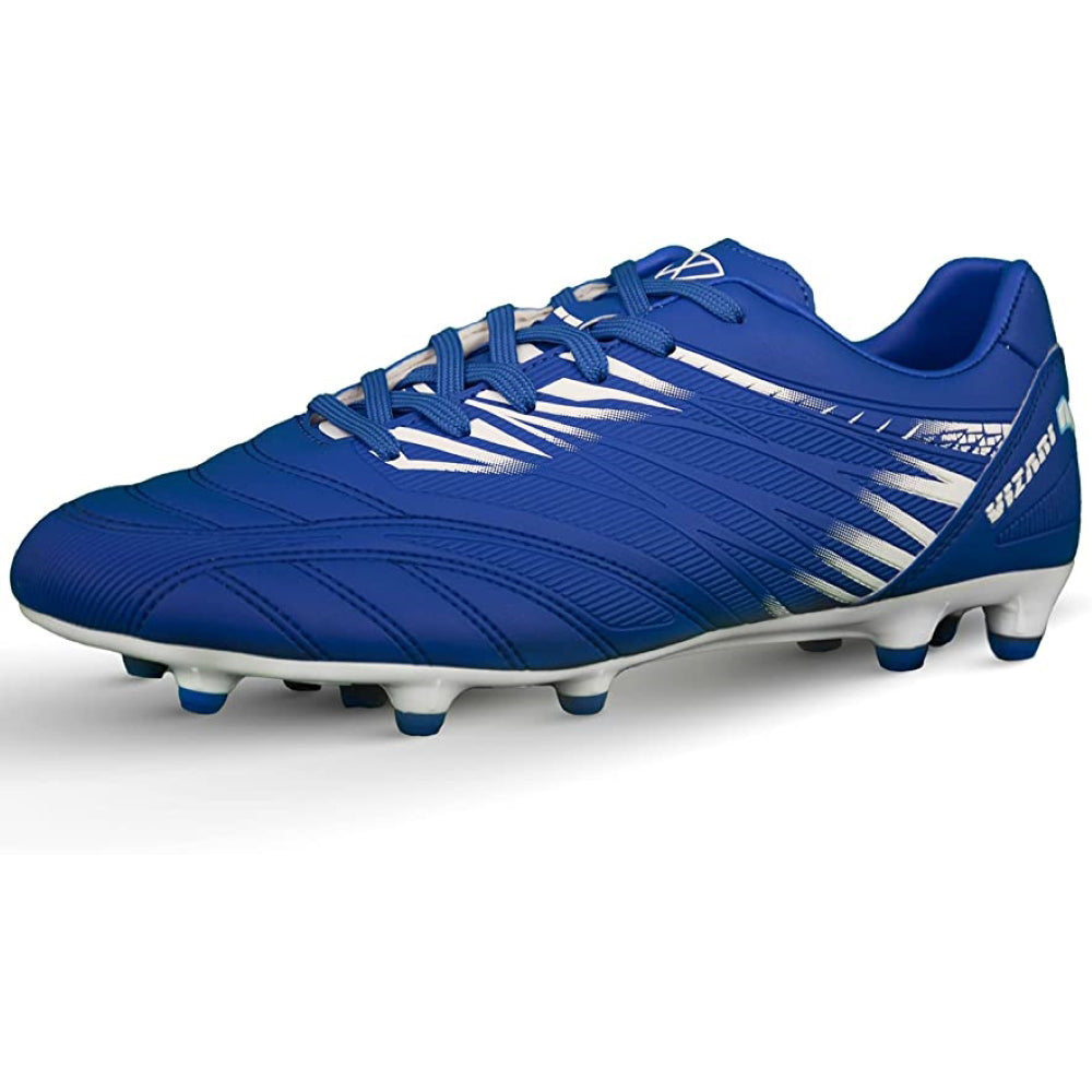 Valencia Firm Ground Soccer Cleats - Royal/White