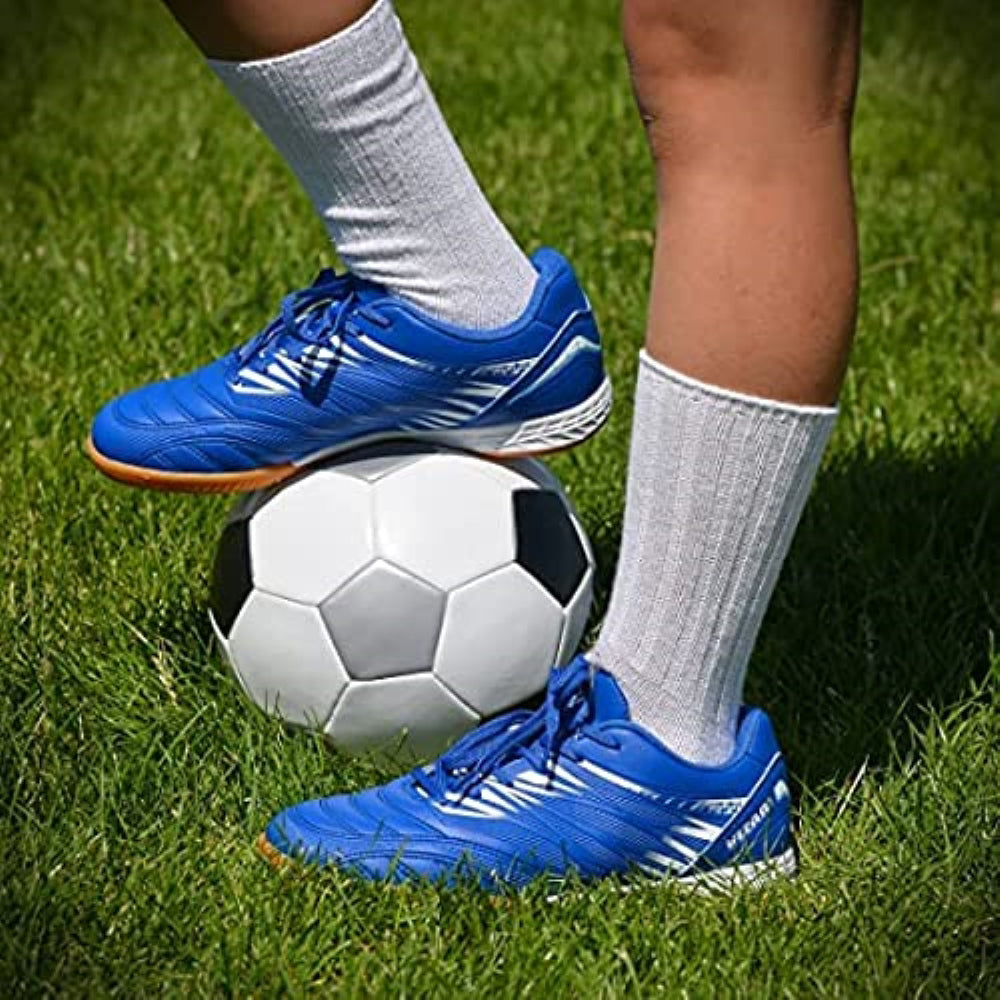 Valencia Indoor Soccer Shoes -Royal/White