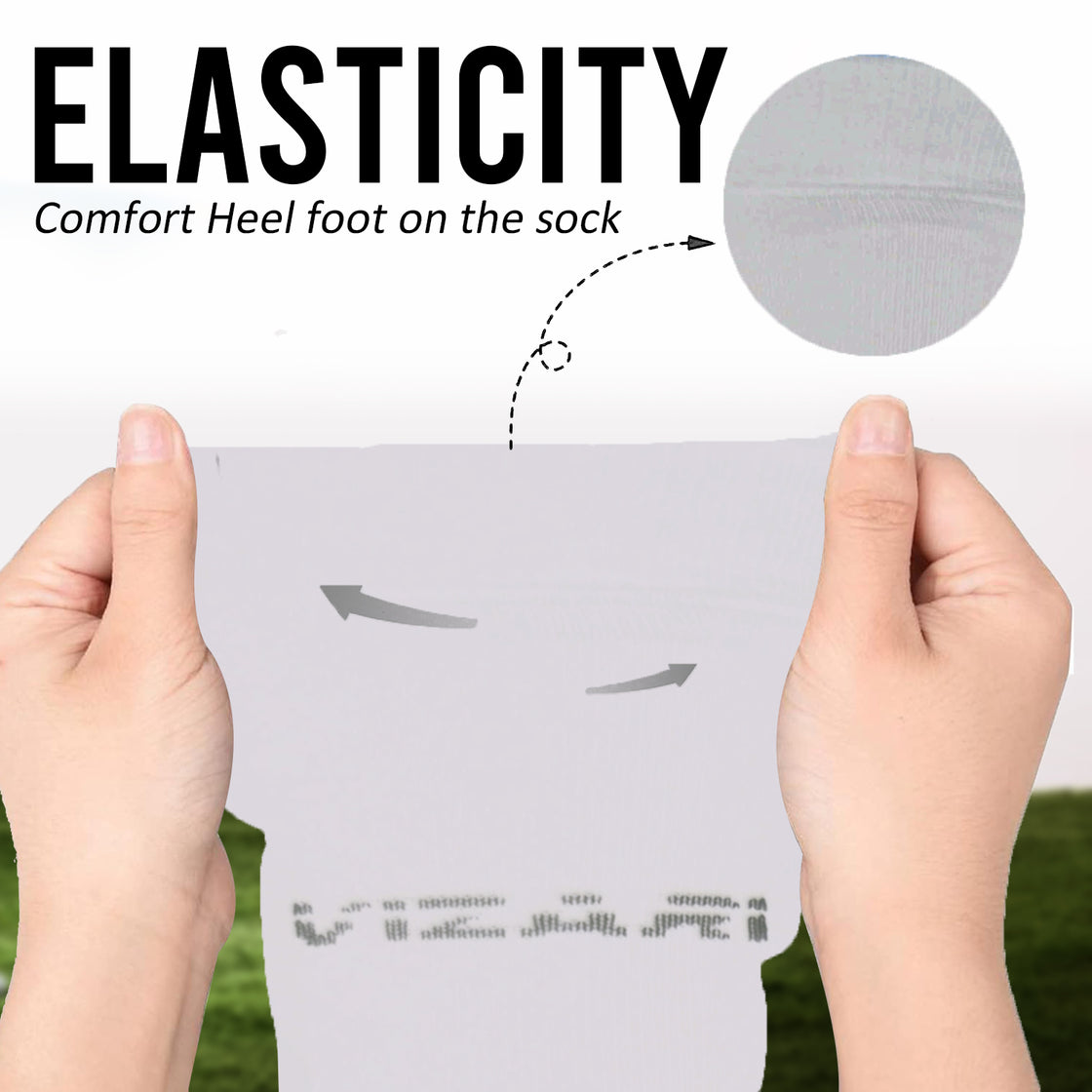 Shin-guard w/ Sock-White - Vizari Sports