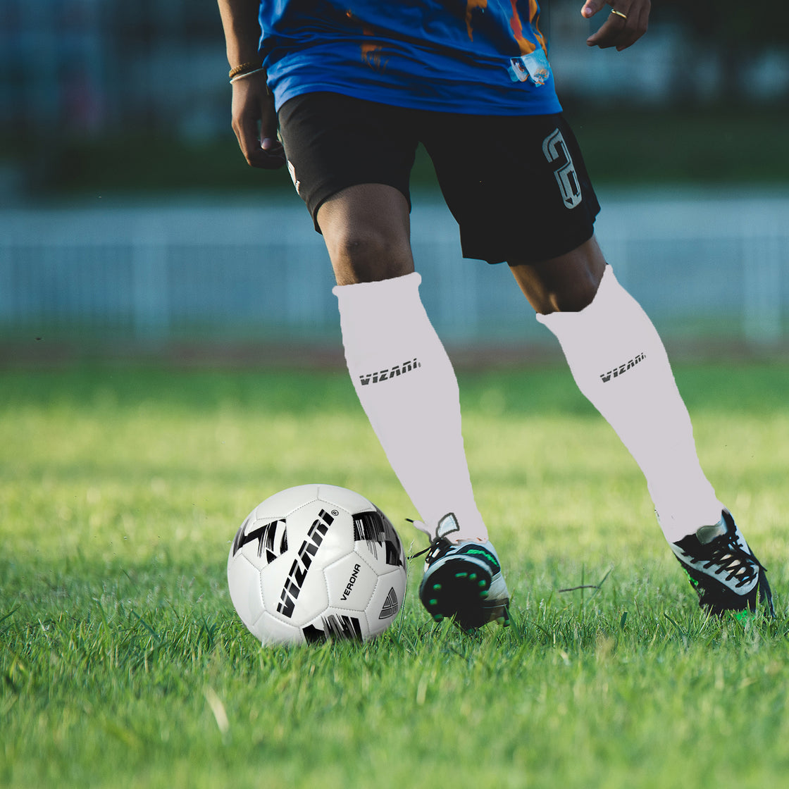 Shin-guard w/ Sock-White - Vizari Sports