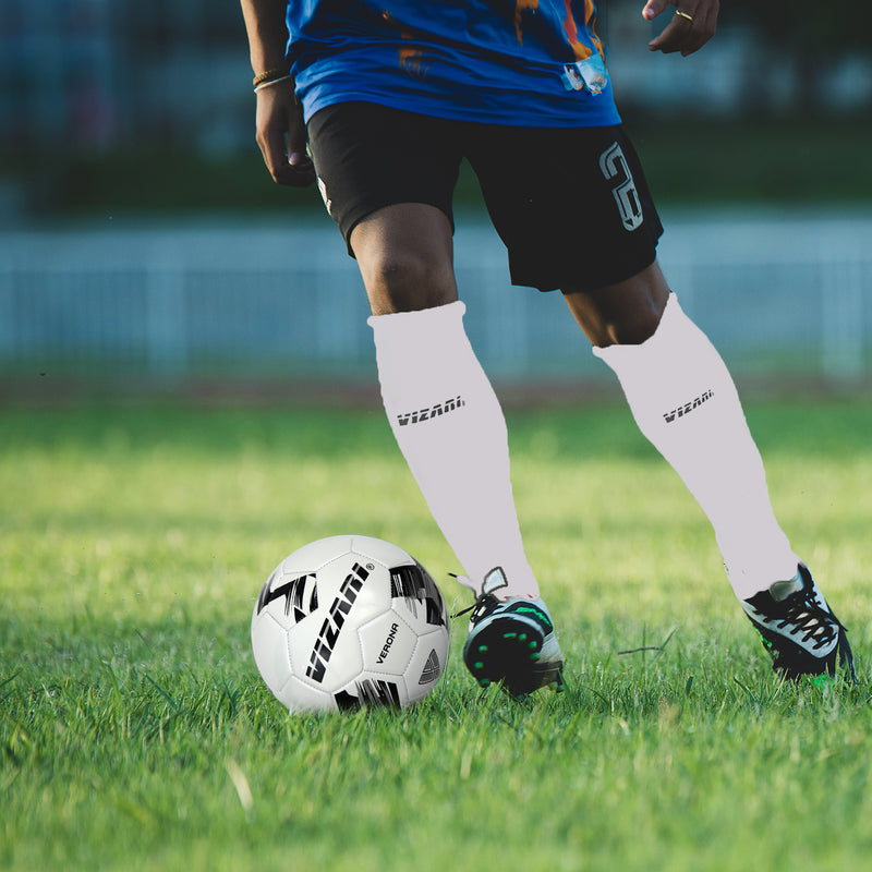 Shin-guard w/ Sock-White - Vizari Sports