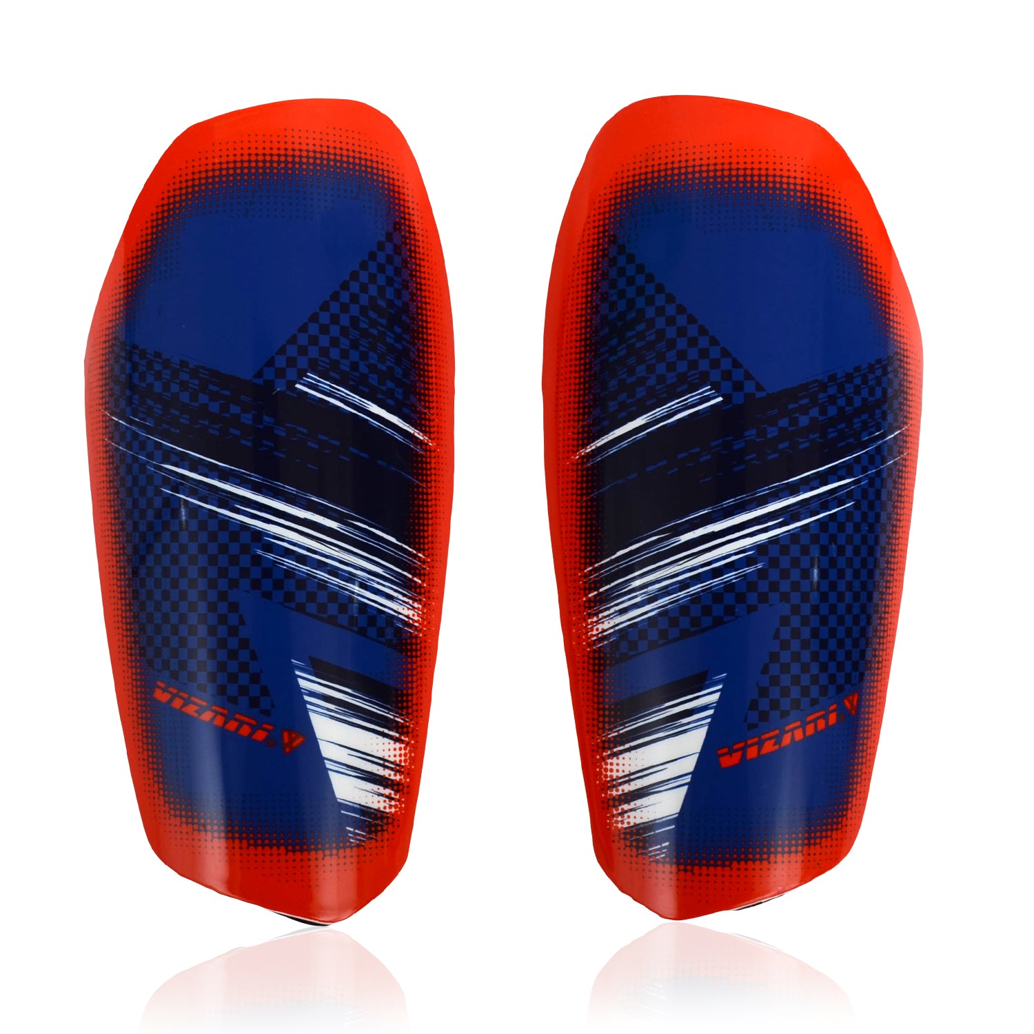 Aptos Soccer Shin Guard with Sleeve-Royal/White