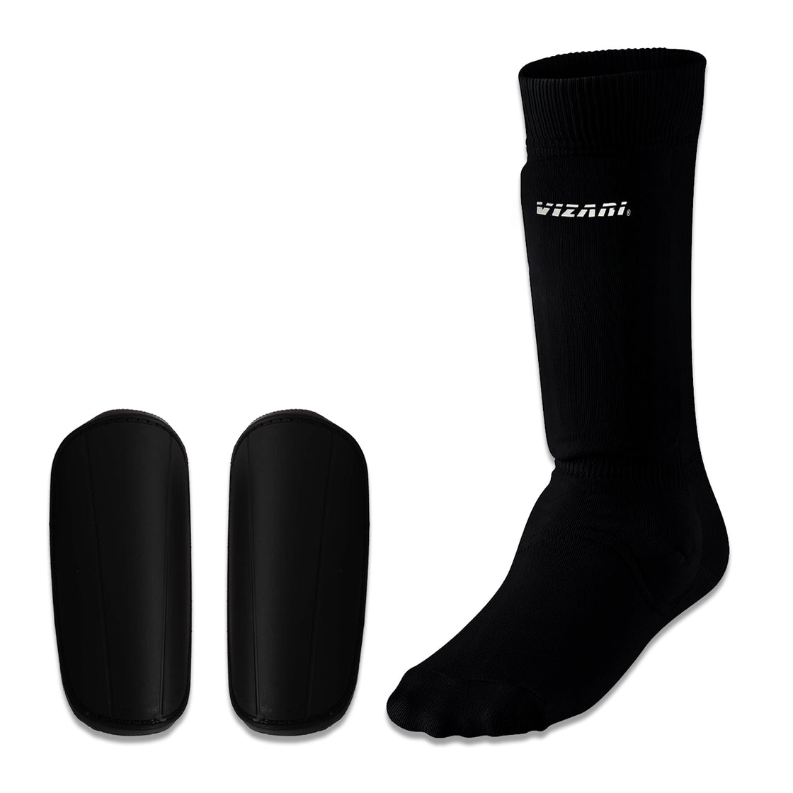 Shin-guard w/ Sock-Black - Vizari Sports