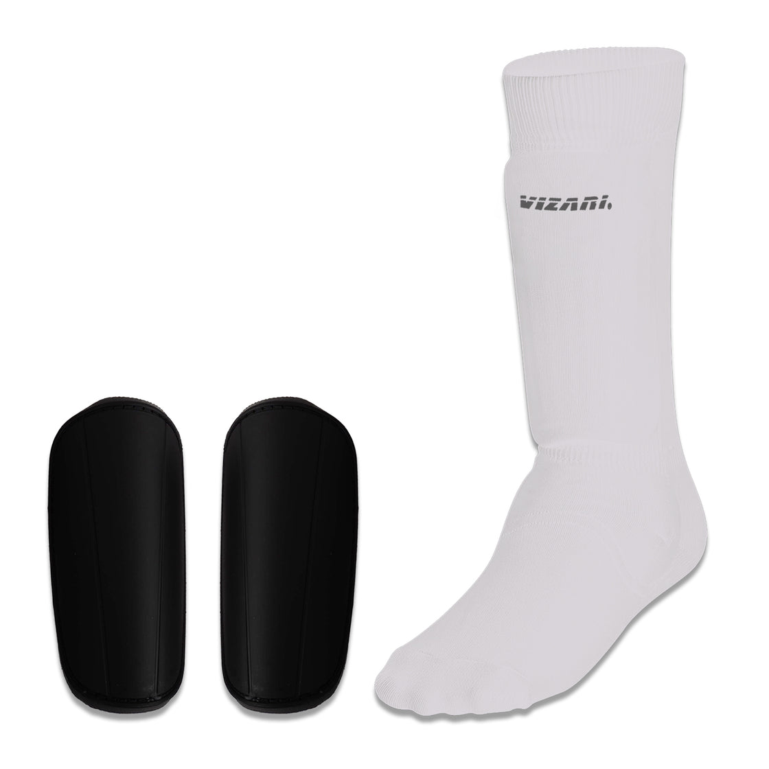 Shin-guard w/ Sock-White - Vizari Sports