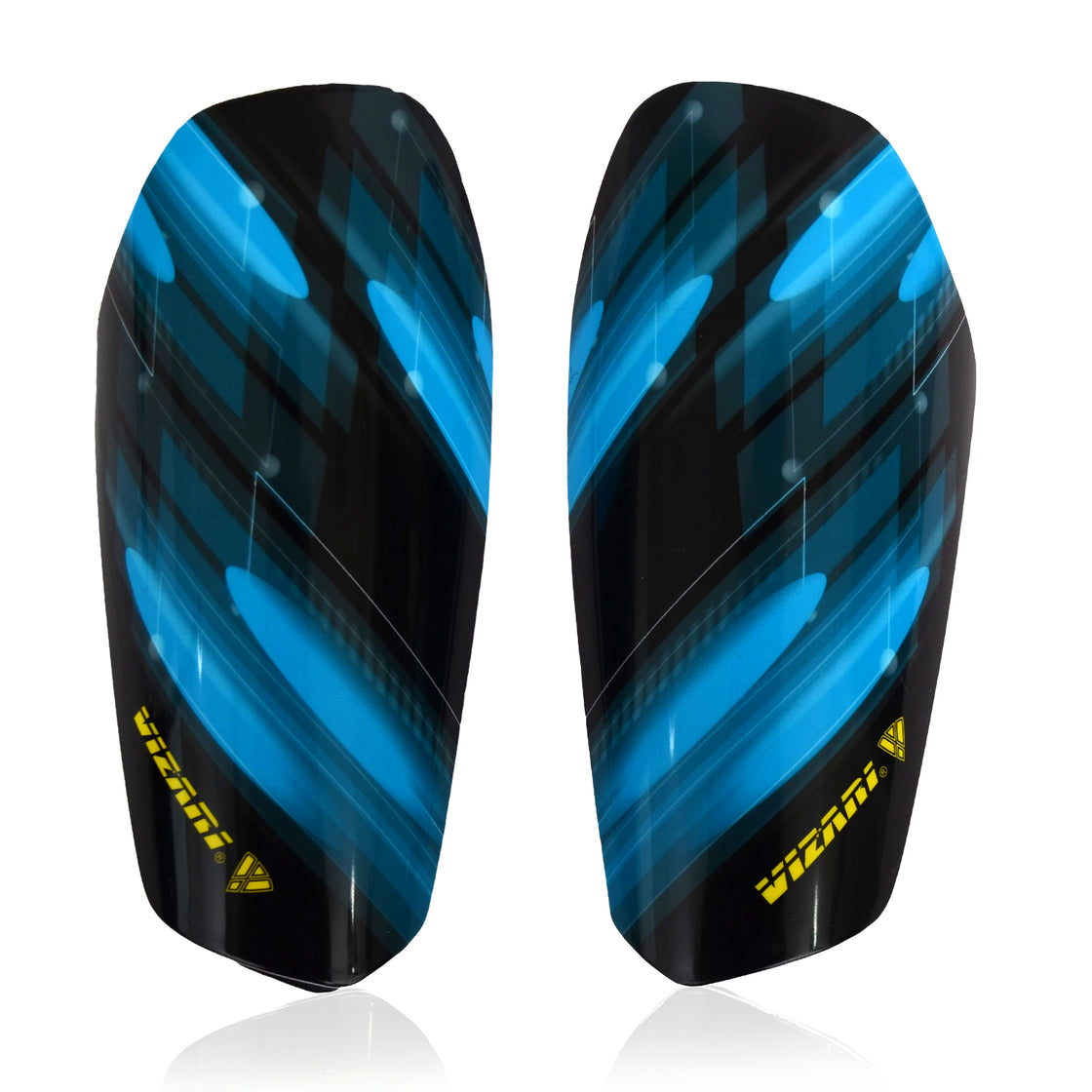 Salinas Soccer Shin Guard with Pocketed Sleeve-Sky/Black - Vizari Sports