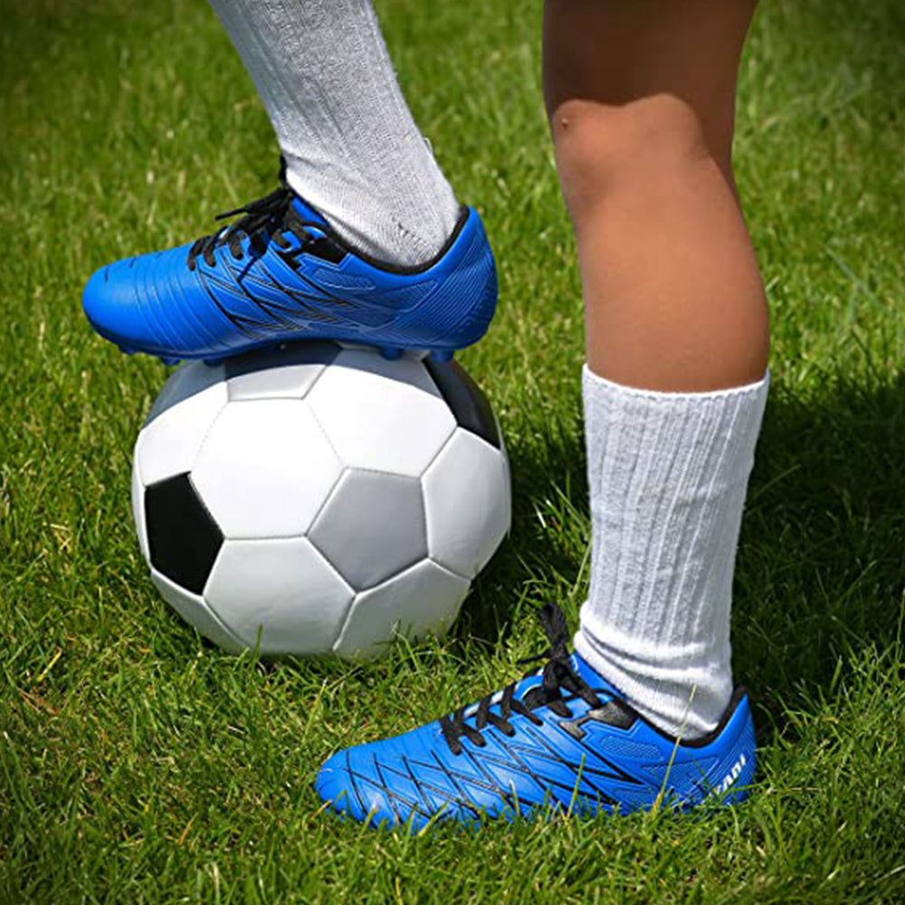 Boca Firm Ground Soccer Cleats - Blue/Black - Vizari Sports