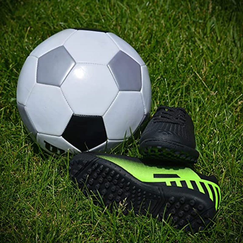 Santos JR. Turf Soccer Shoes - Black/Green - Vizari Sports
