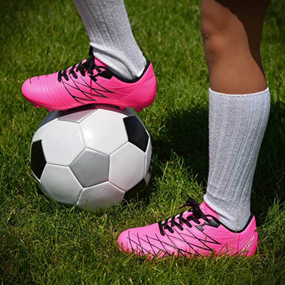 Boca Firm Ground Soccer Shoes - Pink/Black - Vizari Sports
