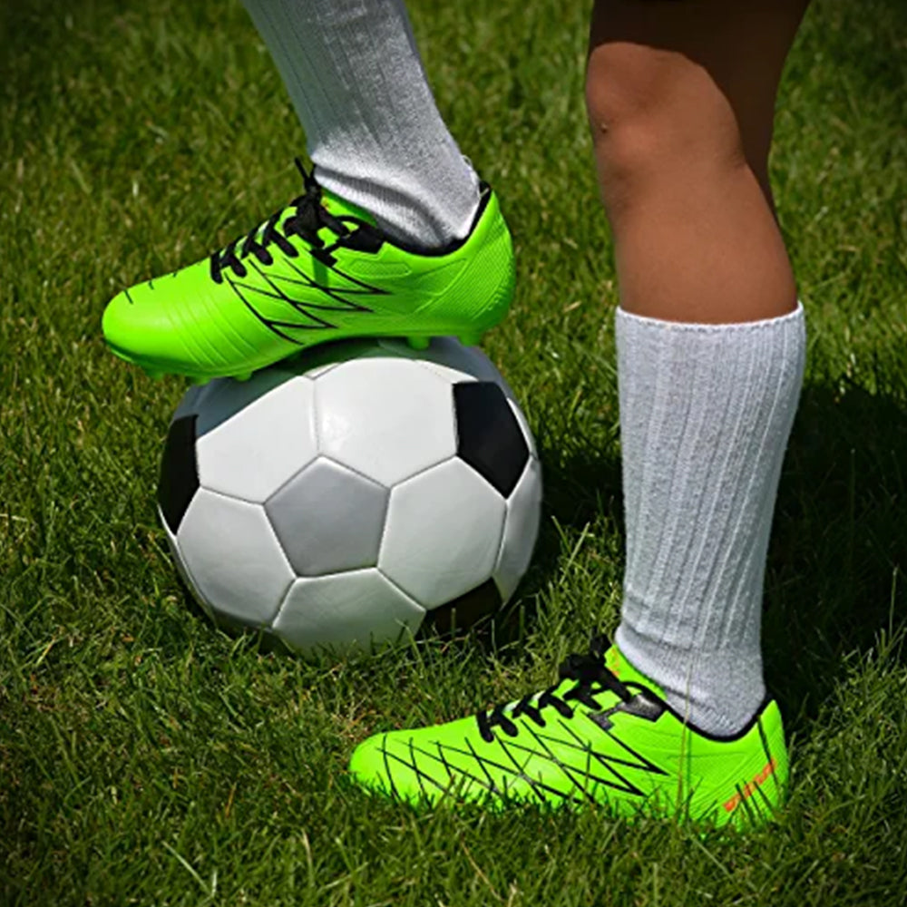 Boca Firm Ground Soccer Cleats - Green/Black - Vizari Sports