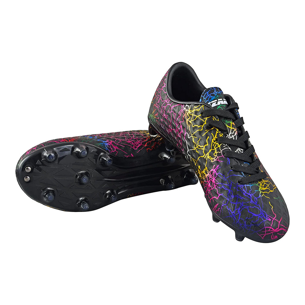 Zodiac Junior Firm Ground Soccer Cleats - Black