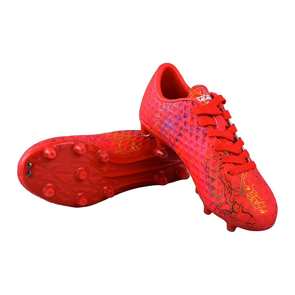 Zodiac Junior Firm Ground Soccer Cleats- Red