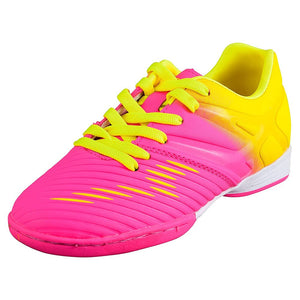 Liga Indoor Soccer Shoes -Pink/Yellow