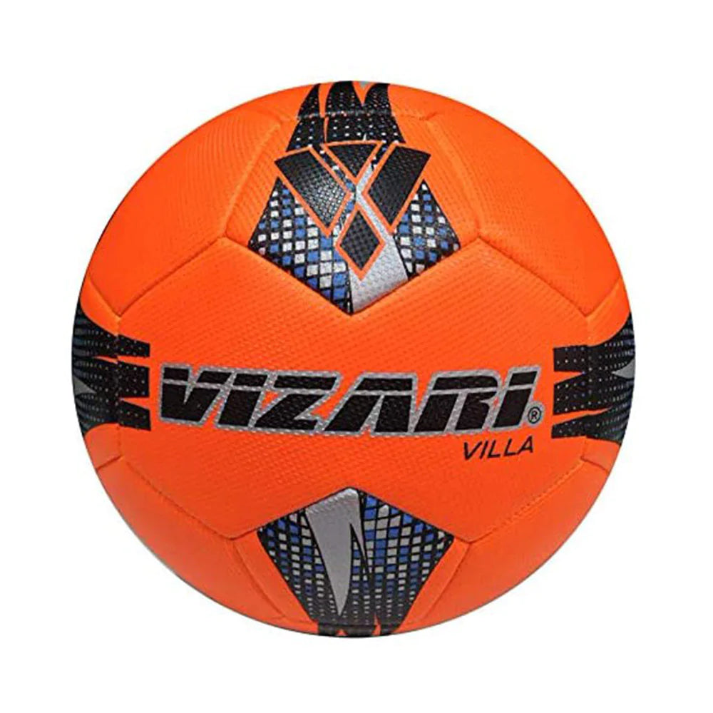 Villa Soccer Ball-Orange/Black/Silver