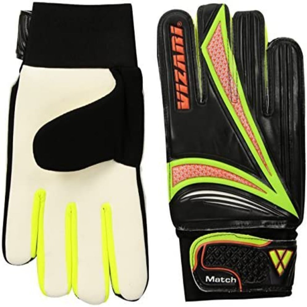 Junior Match Gloves-Black/Green